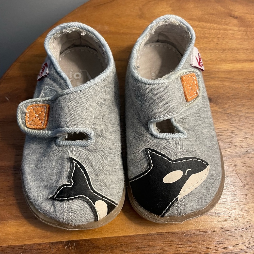 See Kai Run slippers - gray whale